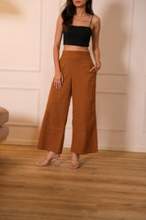 Women Airy Linen Wide Leg Pant